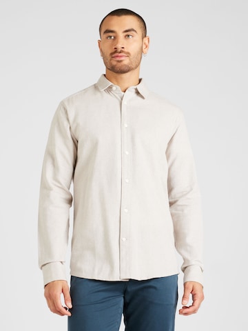 Only & Sons Slim fit Button Up Shirt 'BEN' in White: front