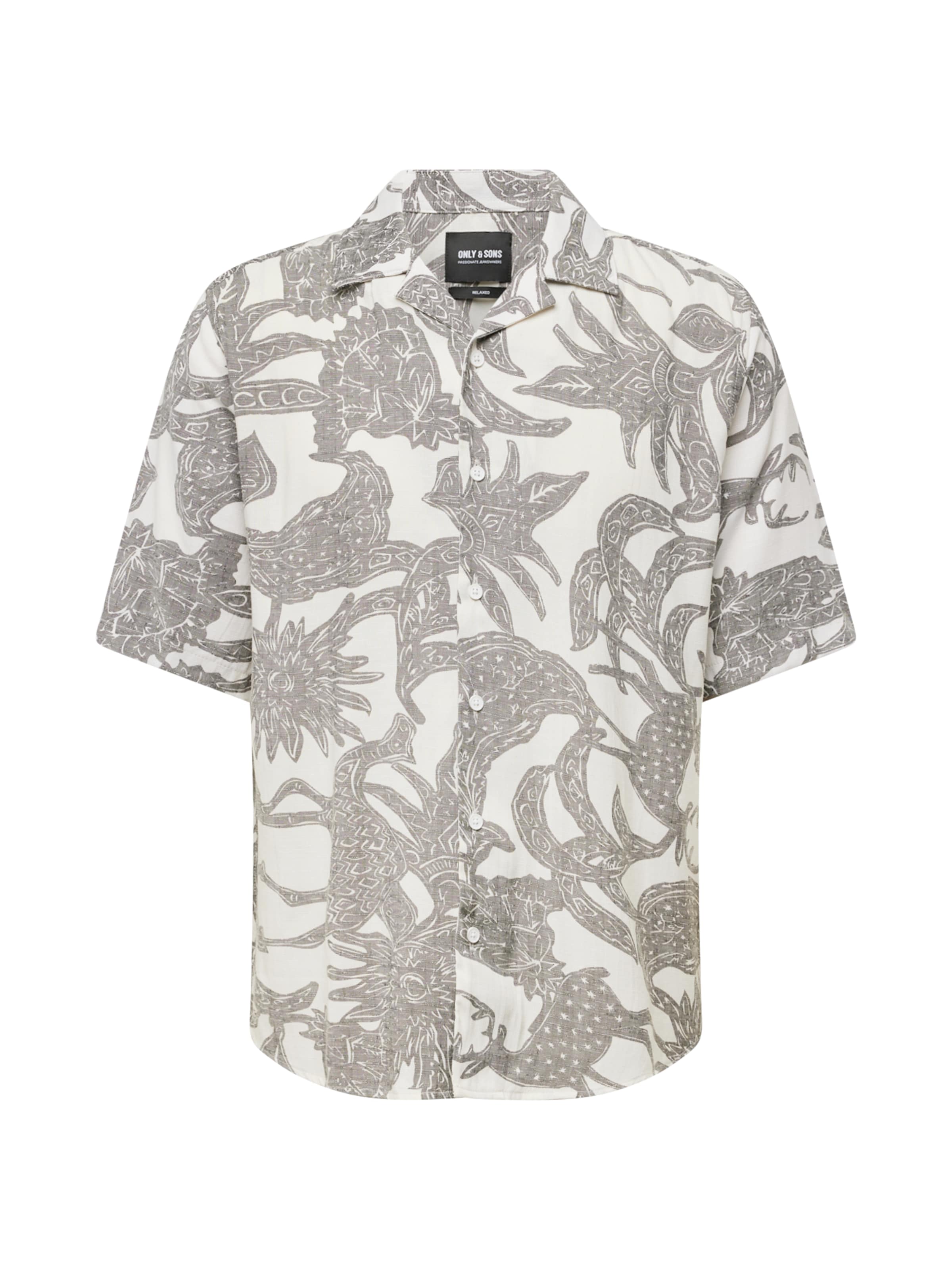 Only & Sons Comfort Fit Košeľa 'DEN' - Biela: predná strana