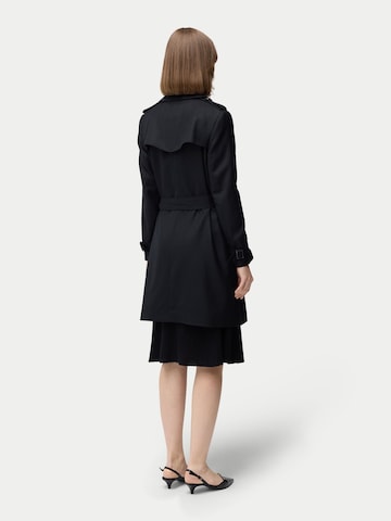 GOBI Cashmere - Abrigo de entretiempo 'Women's Double Breasted Cashmere Trench Coat' en negro