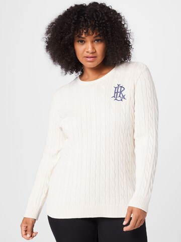 Lauren Ralph Lauren Plus Sweater 'MONTIVA' in Beige: front