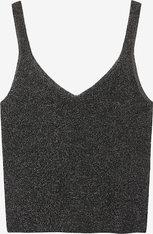 Tops en tricot 'KLING' MANGO en noir : devant