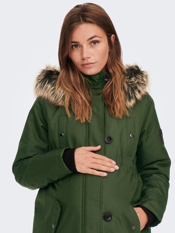 Only Maternity Winter parka 'Iris' in Green
