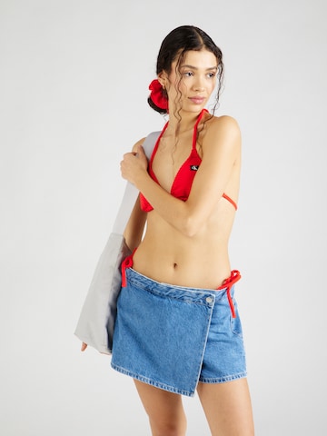 Calvin Klein Swimwear Háromszög Bikini felső - piros