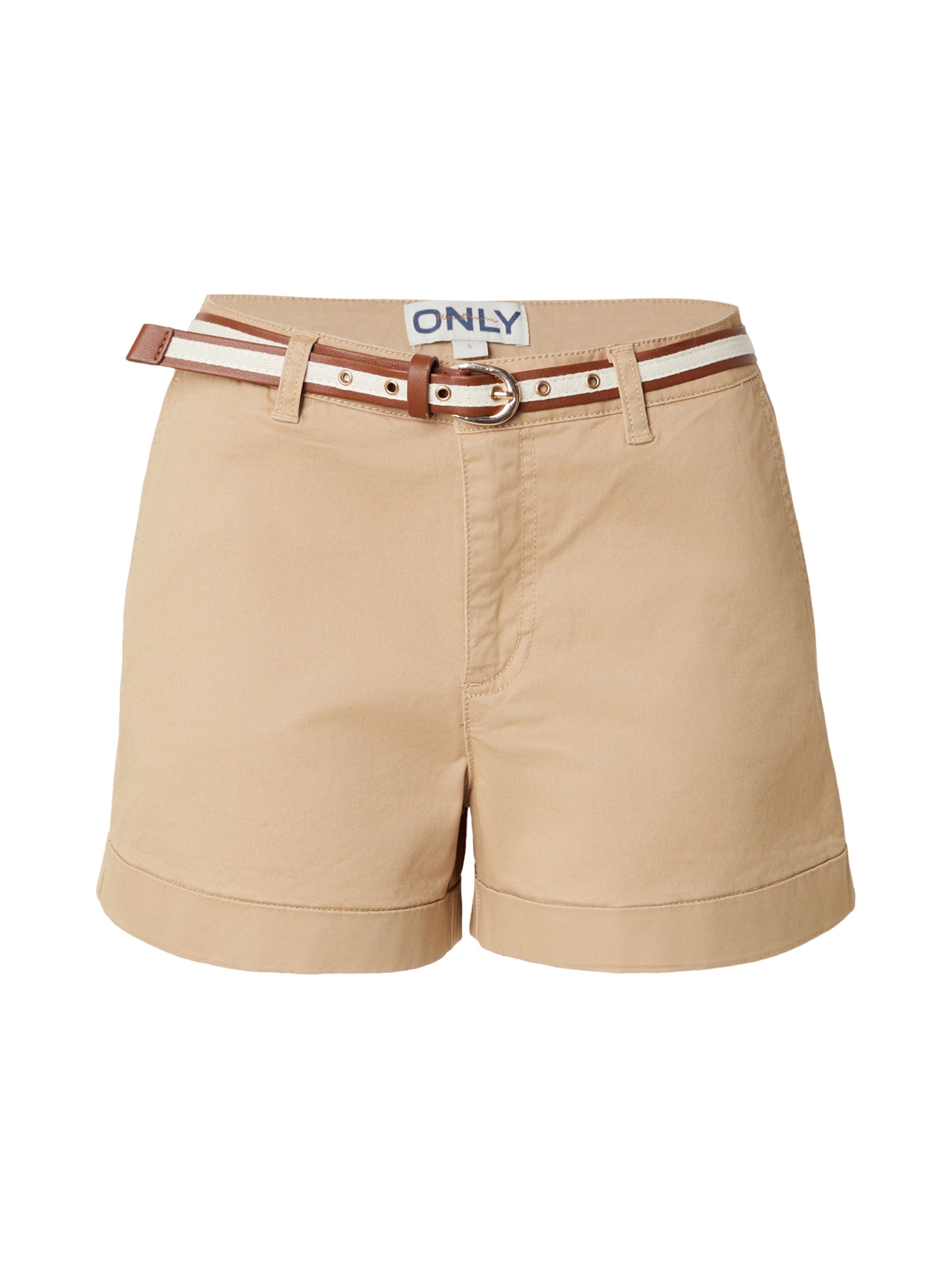 ONLY Úzky strih Chino nohavice 'ONLTRINY' - Béžová: predná strana