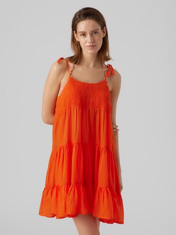 Robe d’été 'Lasley' VERO MODA en orange : devant