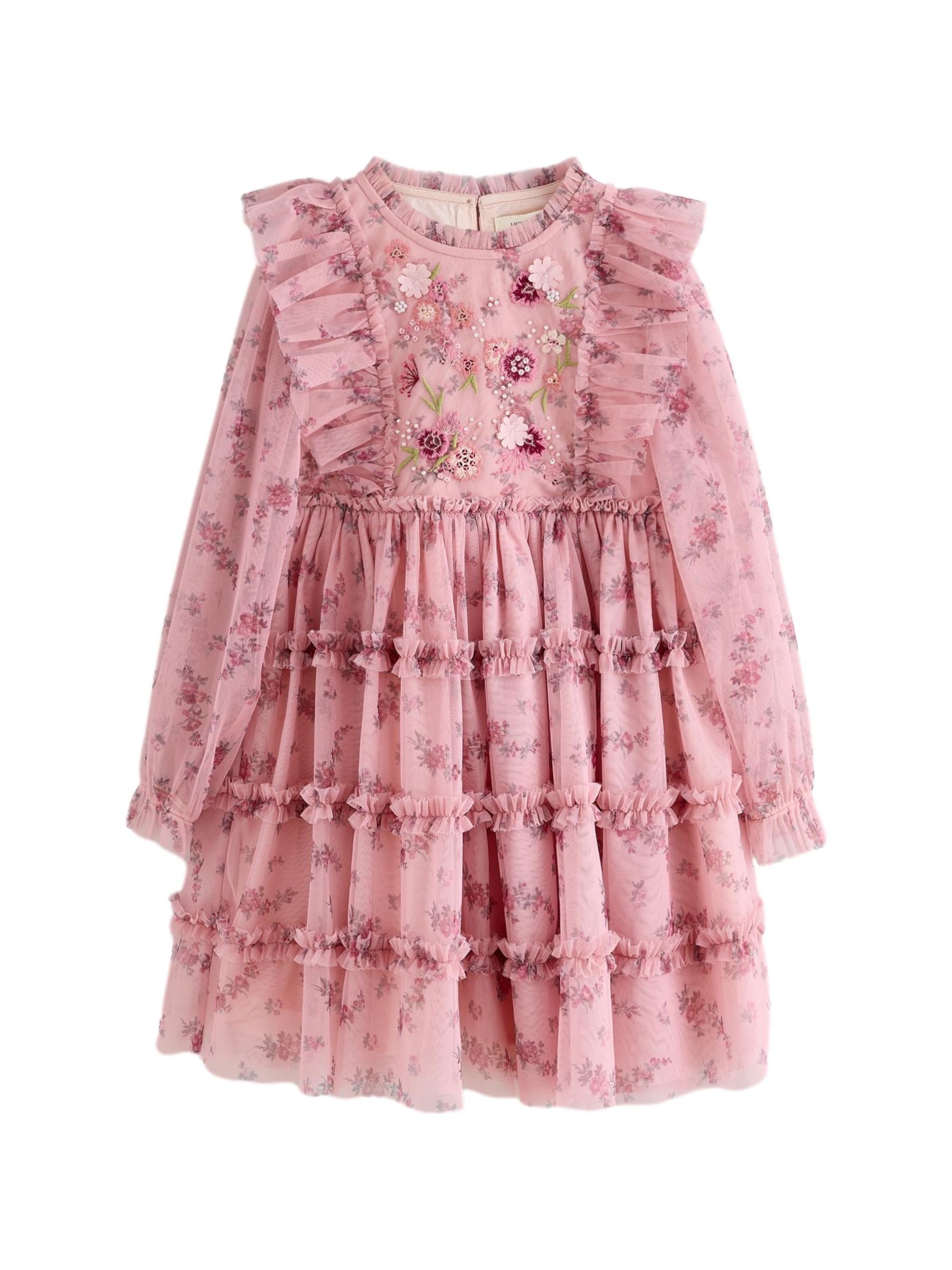 LAURA ASHLEY Jurk in Roze: voorkant