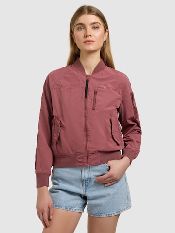 Veste mi-saison khujo en rose : devant