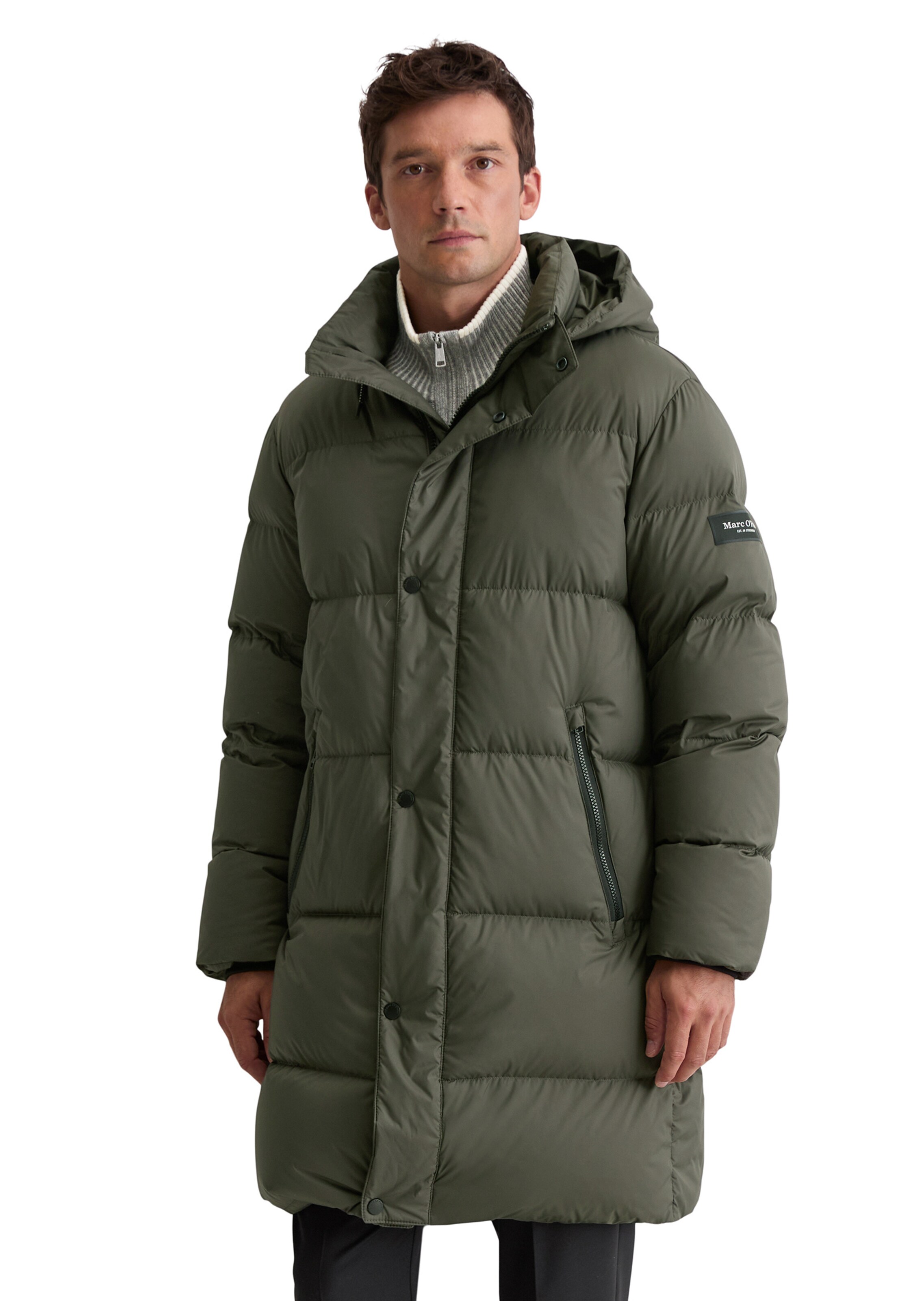 Marc O'Polo Winterjas in Groen: voorkant