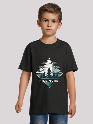 T-Shirt 'Hike More Mountains' F4NT4STIC en noir : devant