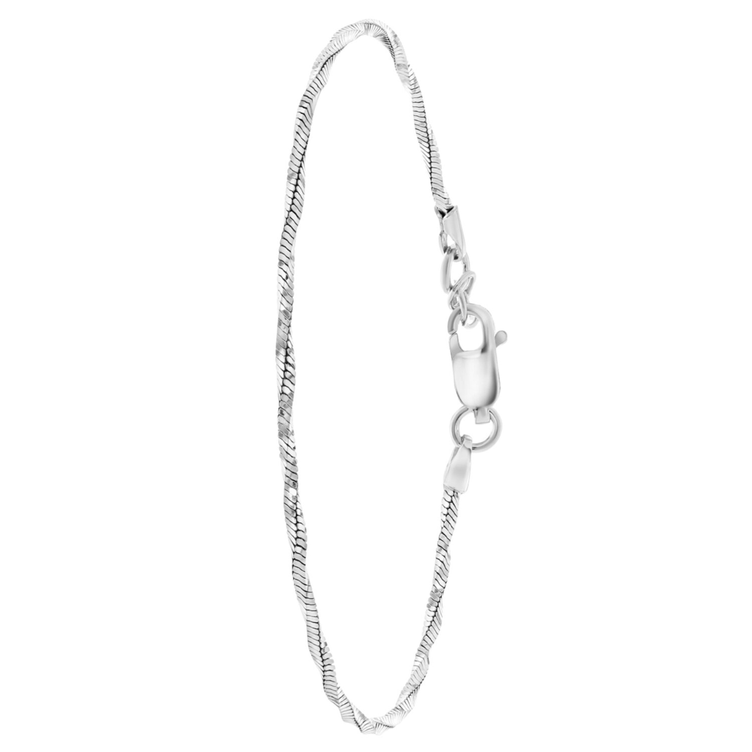 Lucardi Armband in 18 in silber, Produktansicht