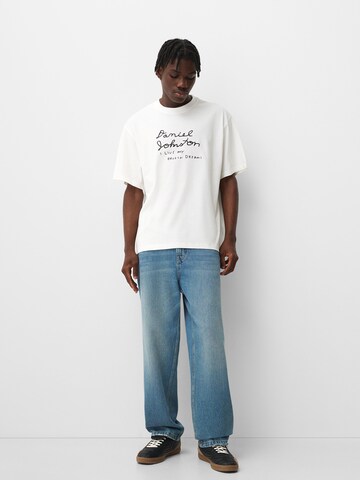 Bershka T-Shirt in Weiß