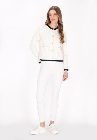 Cardigan DreiMaster Maritim en blanc