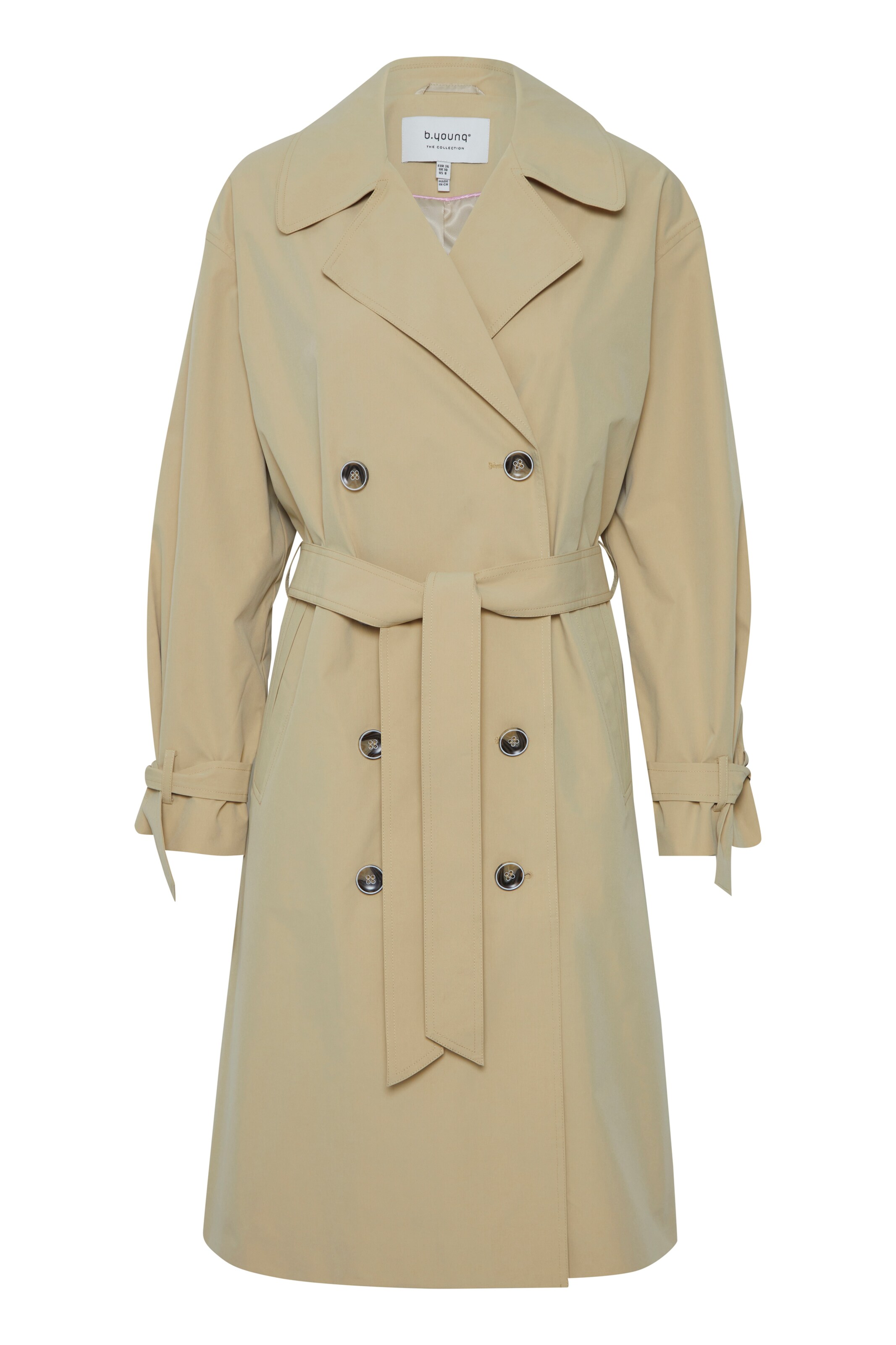 b.young Overgangsfrakke 'CASANDRA' i beige: forside