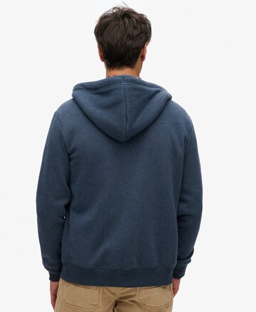 Superdry Sweatvest 'Essential' in Blauw