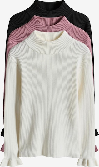 The Set Pulover u ružičasto crvena / crna / bijela, Pregled proizvoda