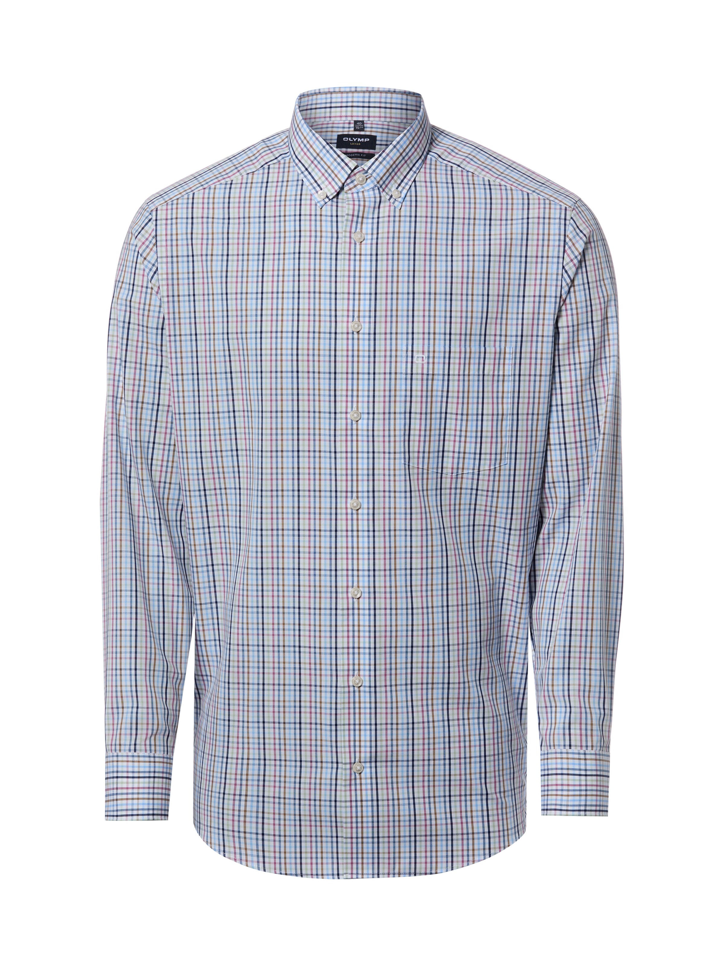 OLYMP Regular Fit Businesshemd in Mischfarben: Vorderseite