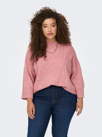 Pull-over ONLY Carmakoma en rouge : devant