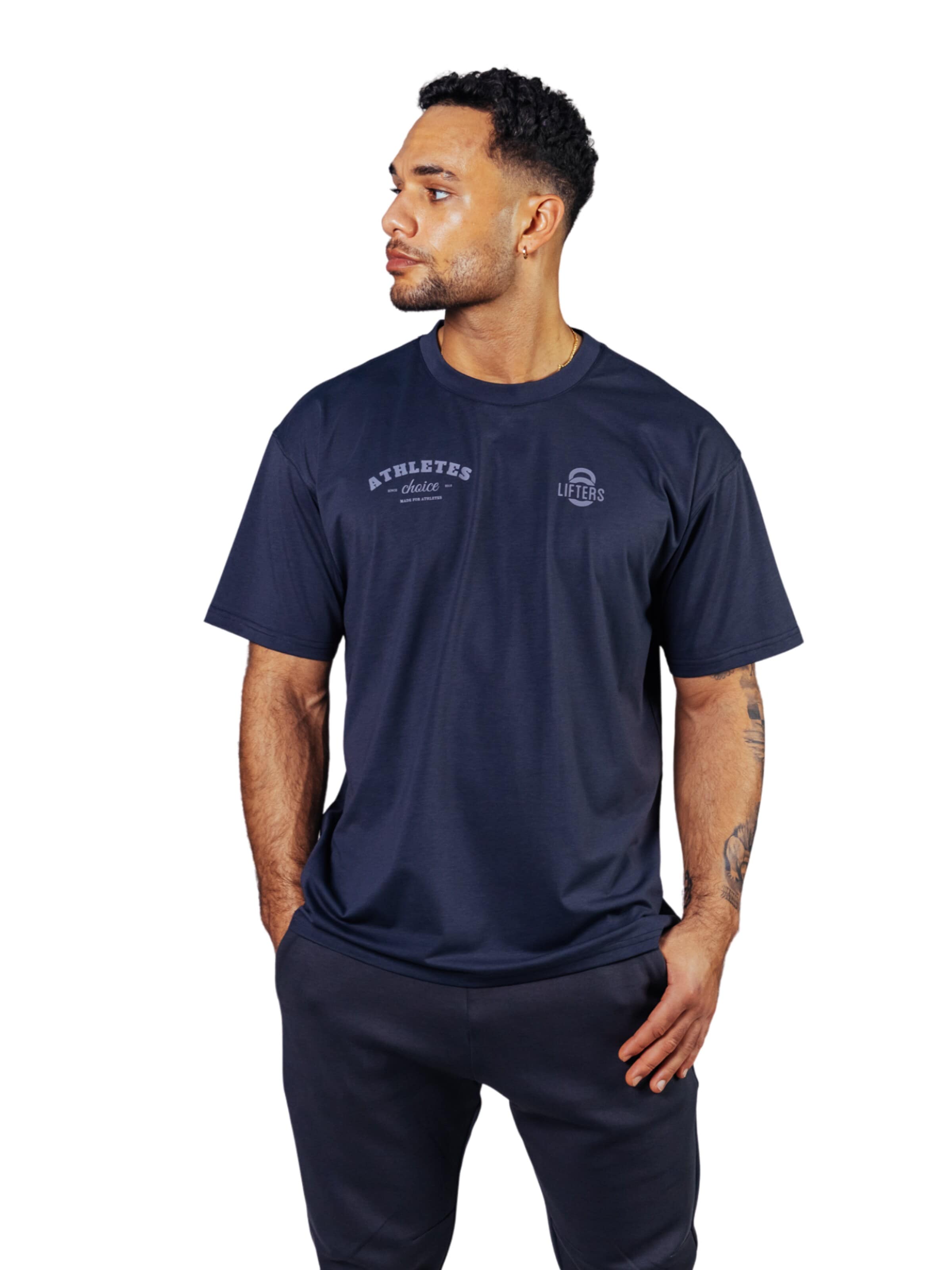 T-Shirt fonctionnel 'Athletes Choice Oversize T-Shirt Unisex' Lifters en gris : devant