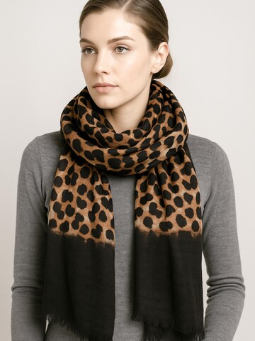 COLLEZIONE ALESSANDRO Scarf 'Aurea' in Brown