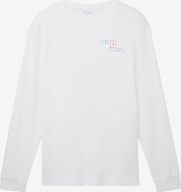 T-Shirt TOM TAILOR en blanc : devant