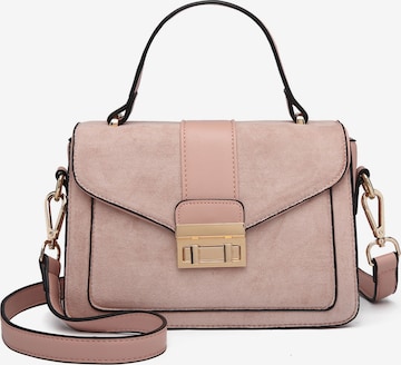 Miss Lulu Shoulder Bag in Pink: front