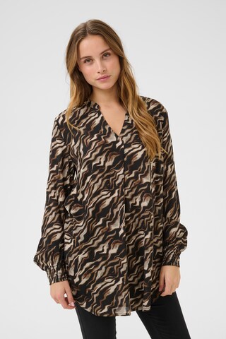 Kaffe Tunic 'Johanne' in Brown: front