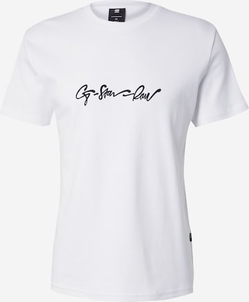 T-Shirt G-STAR en blanc : devant