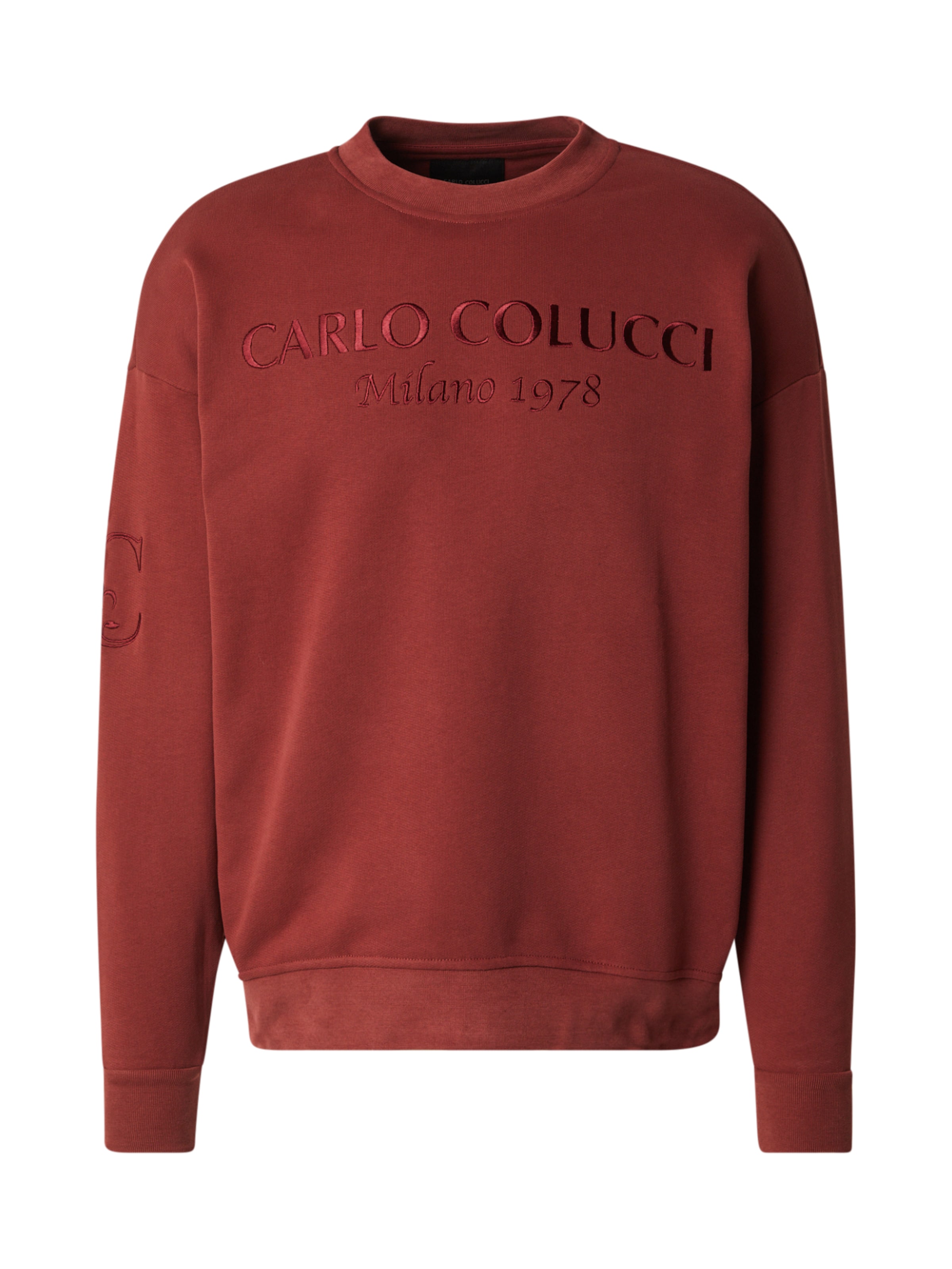 Carlo Colucci Sweatshirt in Brown: front