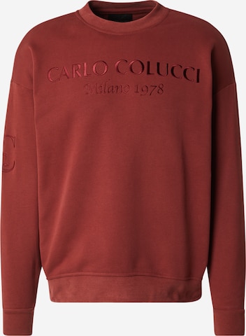 Carlo Colucci Sweatshirt in Brown: front