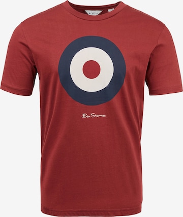 Ben Sherman Shirt 'Signature Target Tee' in Rot: predná strana