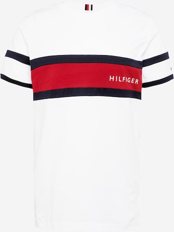 T-Shirt TOMMY HILFIGER en blanc : devant