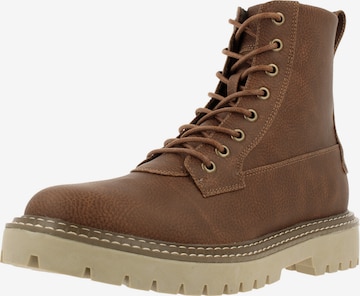 BULLBOXER - Botas com atacadores em castanho: frente