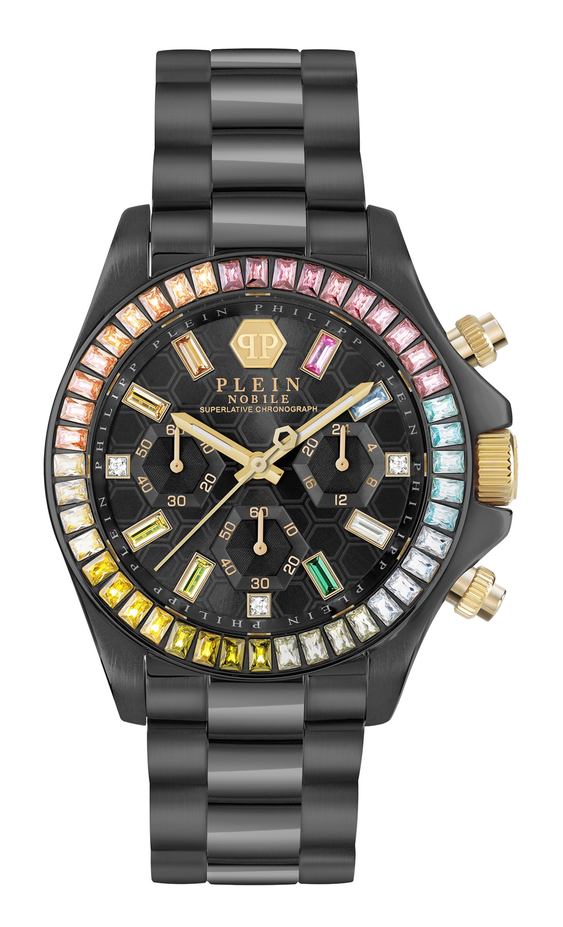 Montre à affichage analogique ' NOBILE LADY ' Philipp Plein Watches en noir : devant