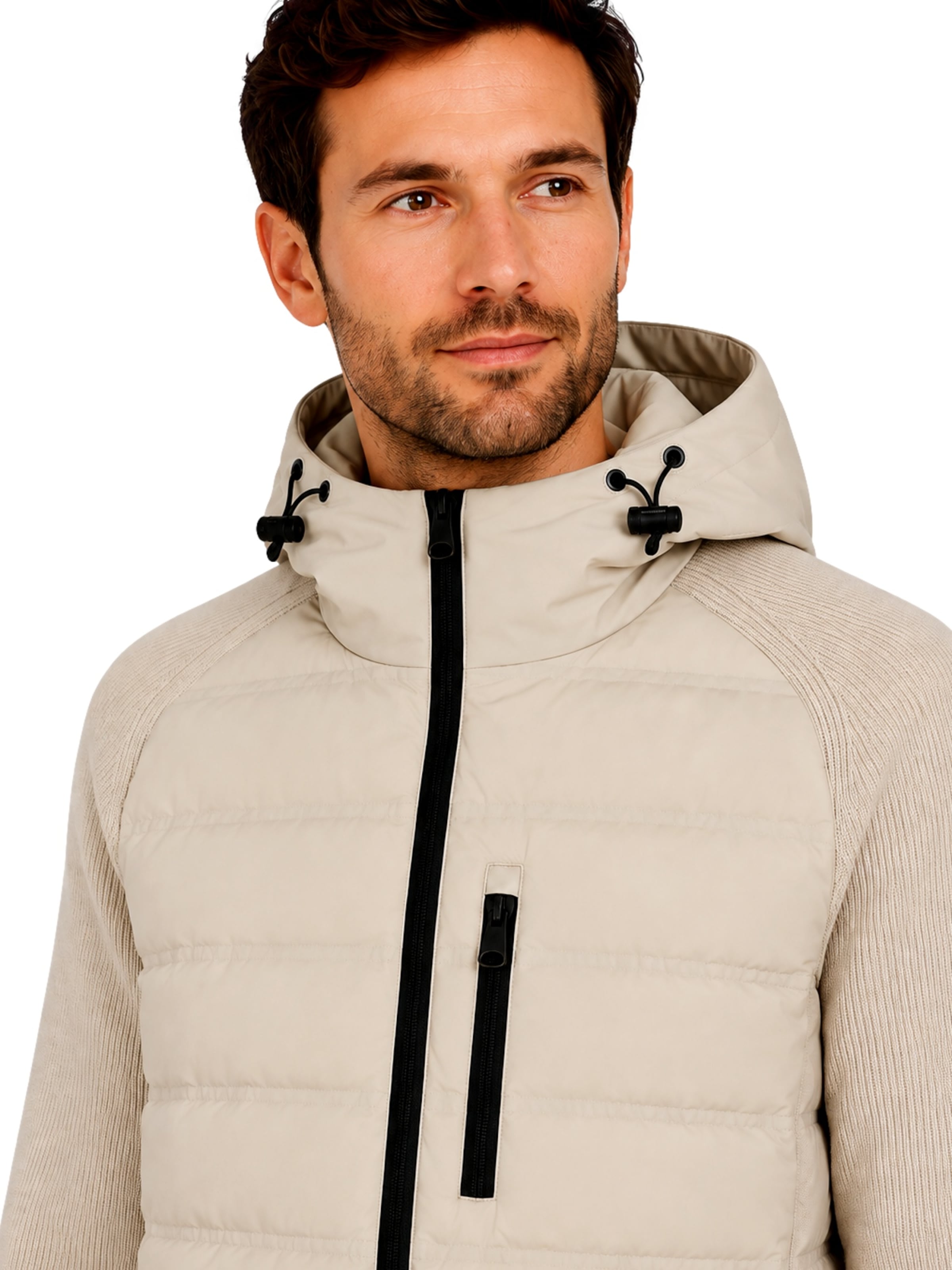 Woolrich Übergangsjacke 'Bering Hybrid' in Beige