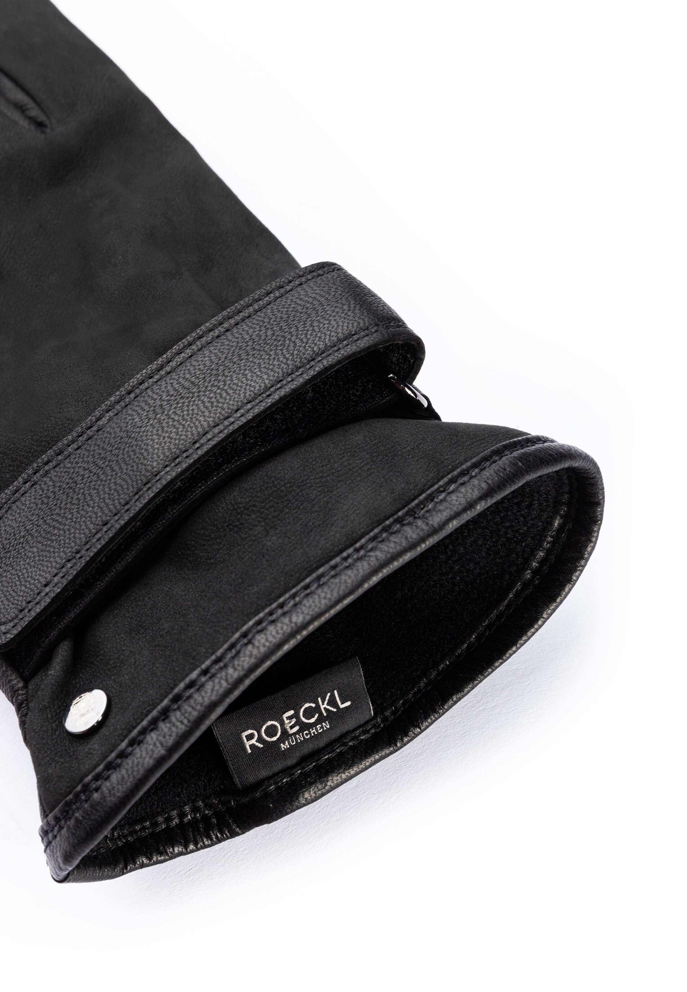 Roeckl Full Finger Gloves 'BREGENZ' in Black