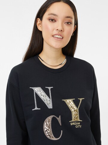 Key Largo Sweatshirt 'NEW YORK' in Black