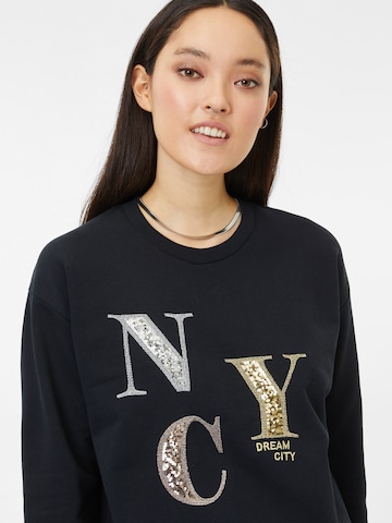 Key Largo Sweatshirt 'NEW YORK' in Schwarz