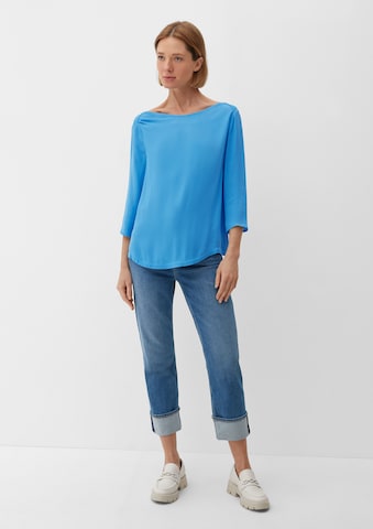 s.Oliver BLACK LABEL Blouse in Blue