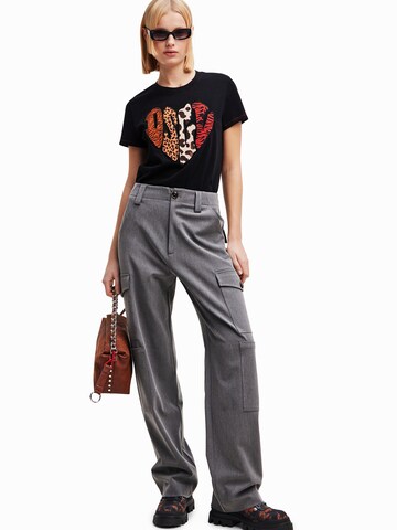 Regular Pantalon cargo Desigual en gris