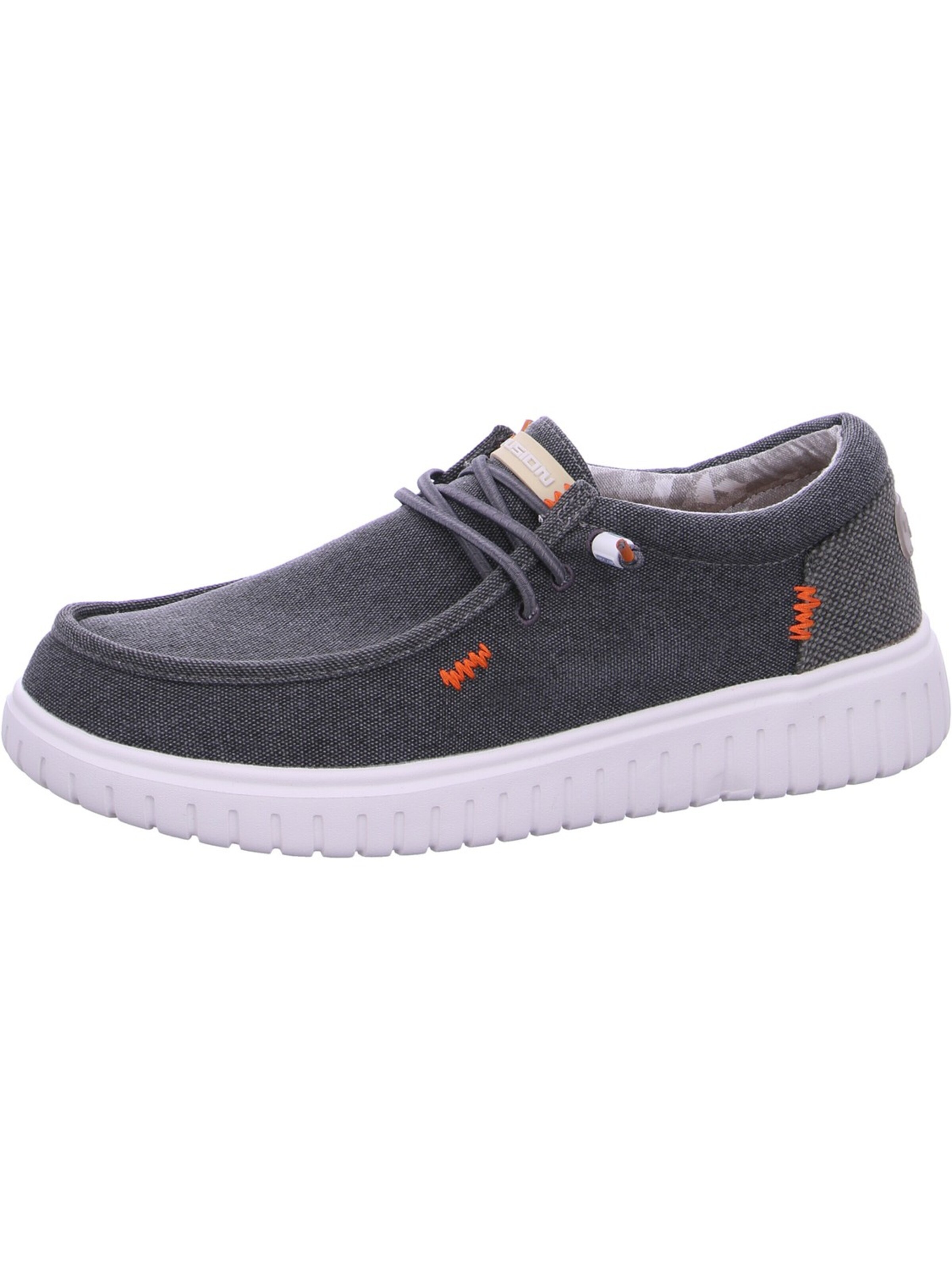 Fusion Schnürschuh 'Fusion Leinenschuh Grau'‌‌‌‌‌‌‌‌‌‌ in Grau: Vorderseite