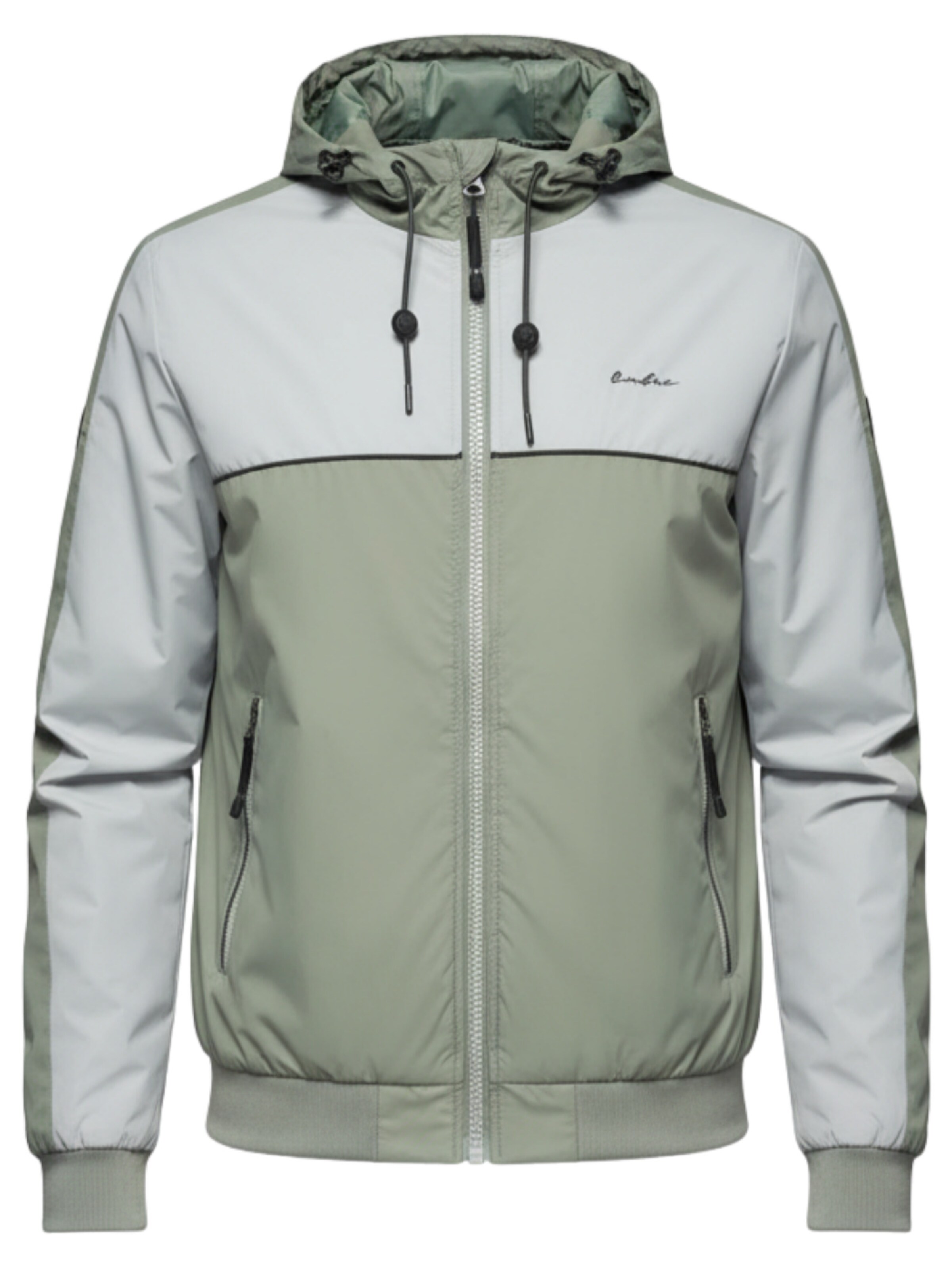 Veste mi-saison 'OM-JANP-0228' Ombre en gris : devant