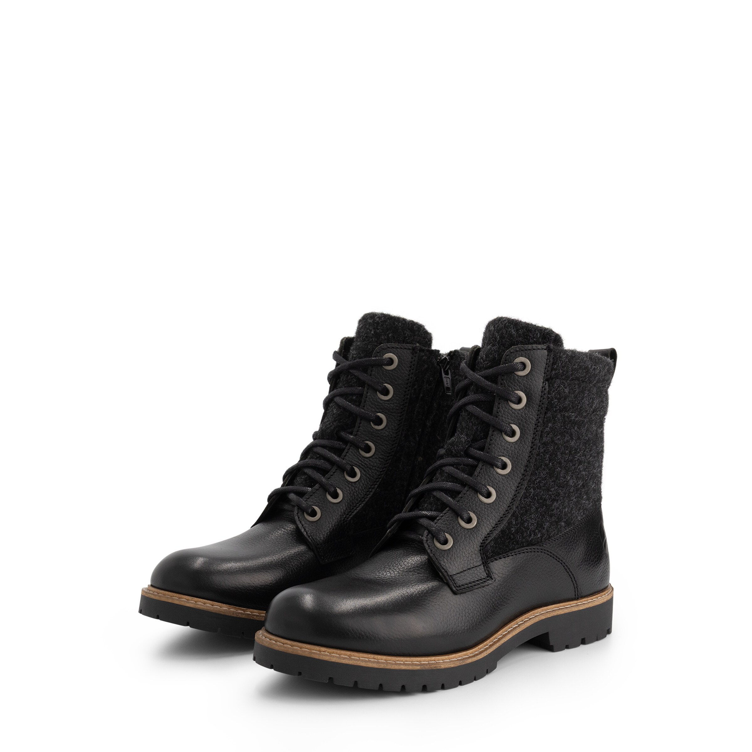 Bottes à lacets 'Folge' Travelin en noir