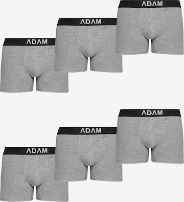 Adam Boxershorts '6er Pack' in Grau: Vorderseite