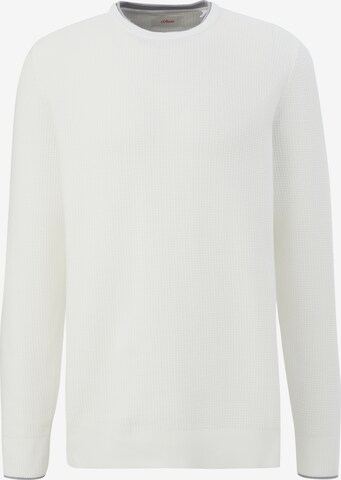 Pull-over s.Oliver en blanc : devant