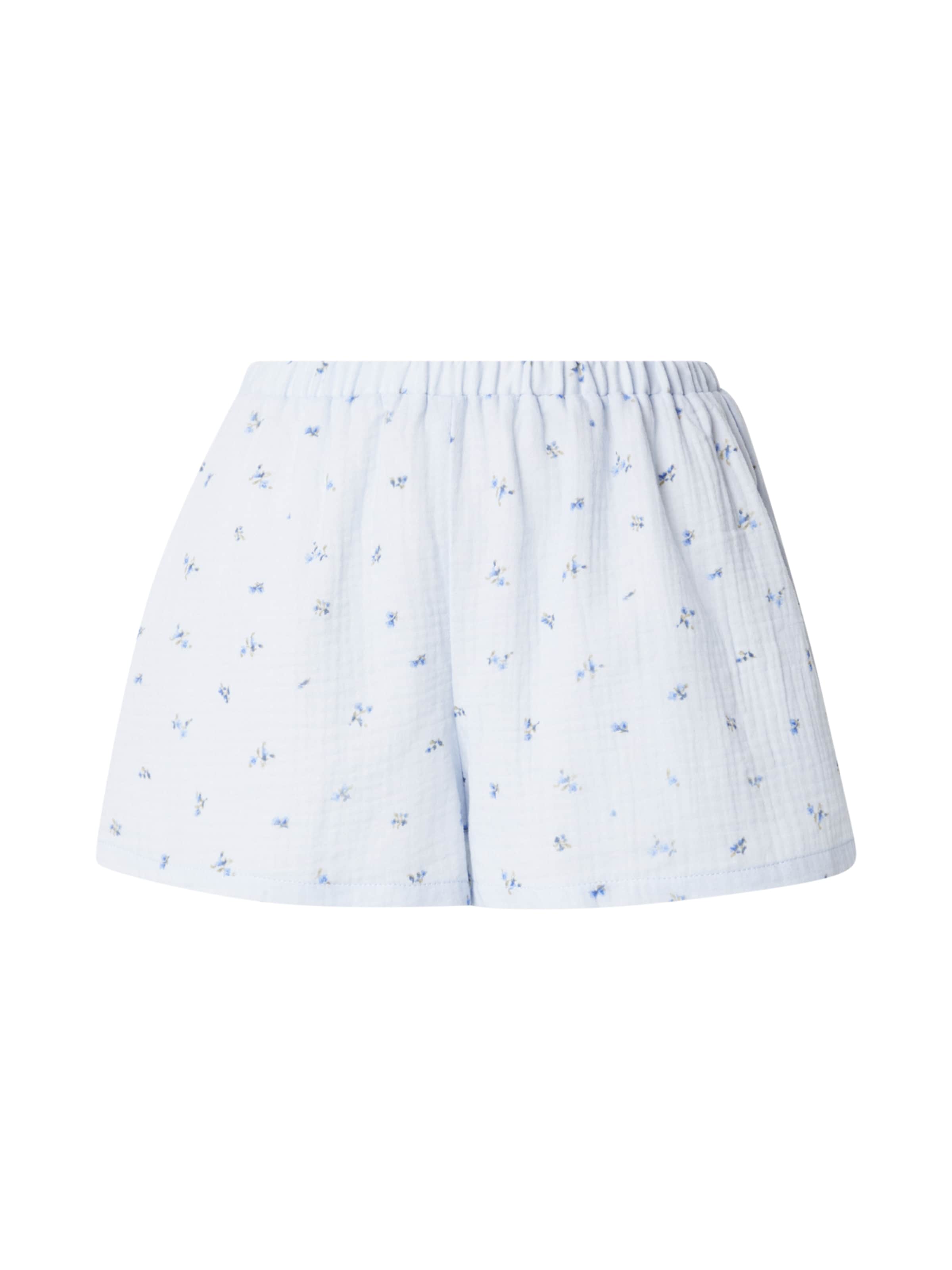 Pantalon de pyjama Hunkemöller en bleu : devant