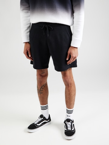 HOLLISTER Regular Shorts in Schwarz: predná strana