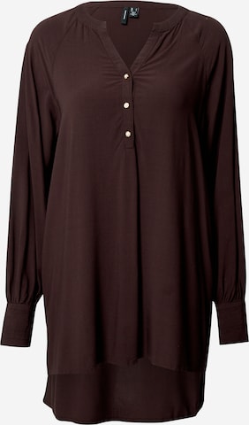 VERO MODA Blouse 'Heidi' in Bruin: voorkant