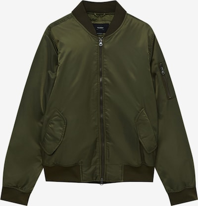 Pull&Bear Veste mi-saison en vert foncé, Vue avec produit