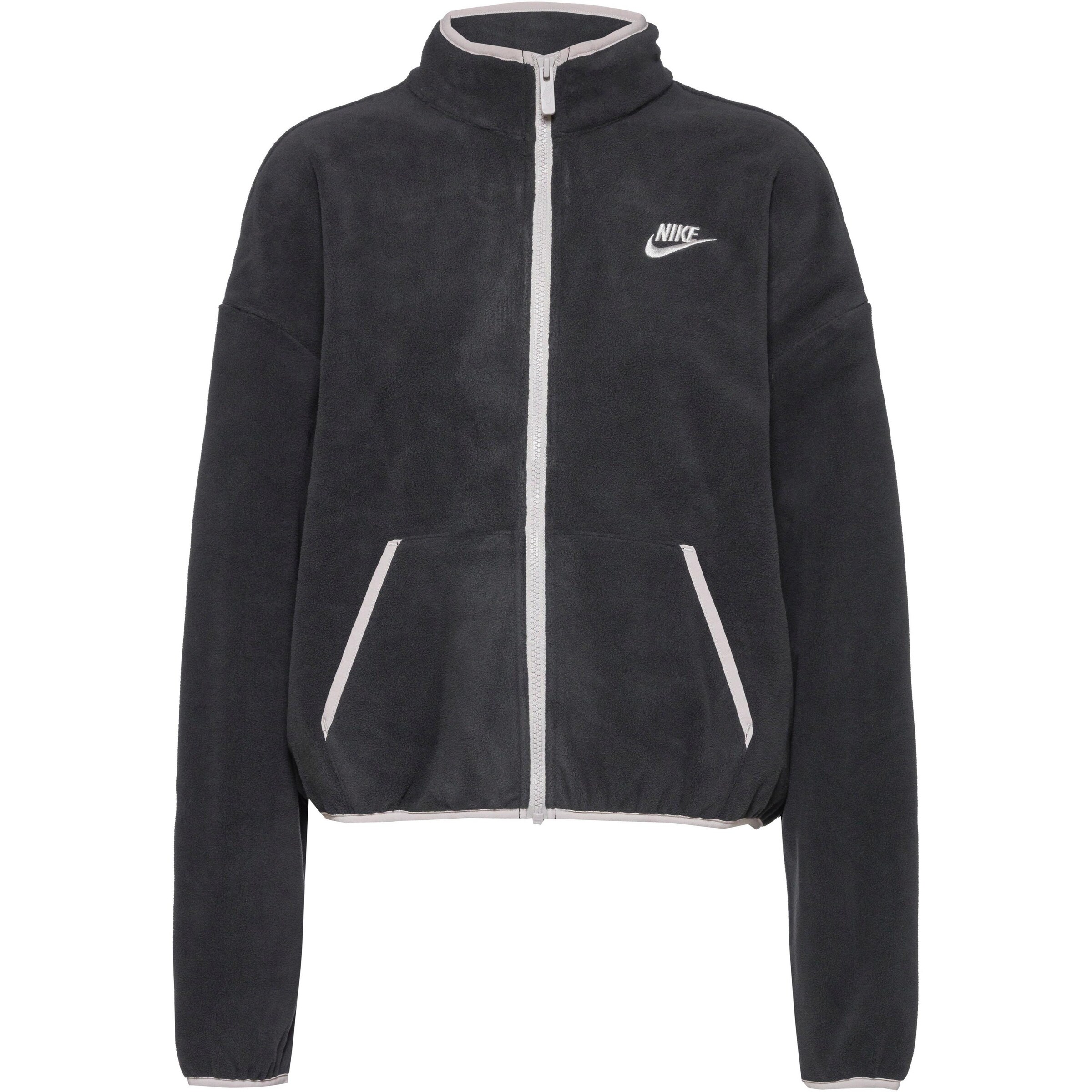 Nike Sportswear Fleece Jacket 'Club Fleece' in Black: front