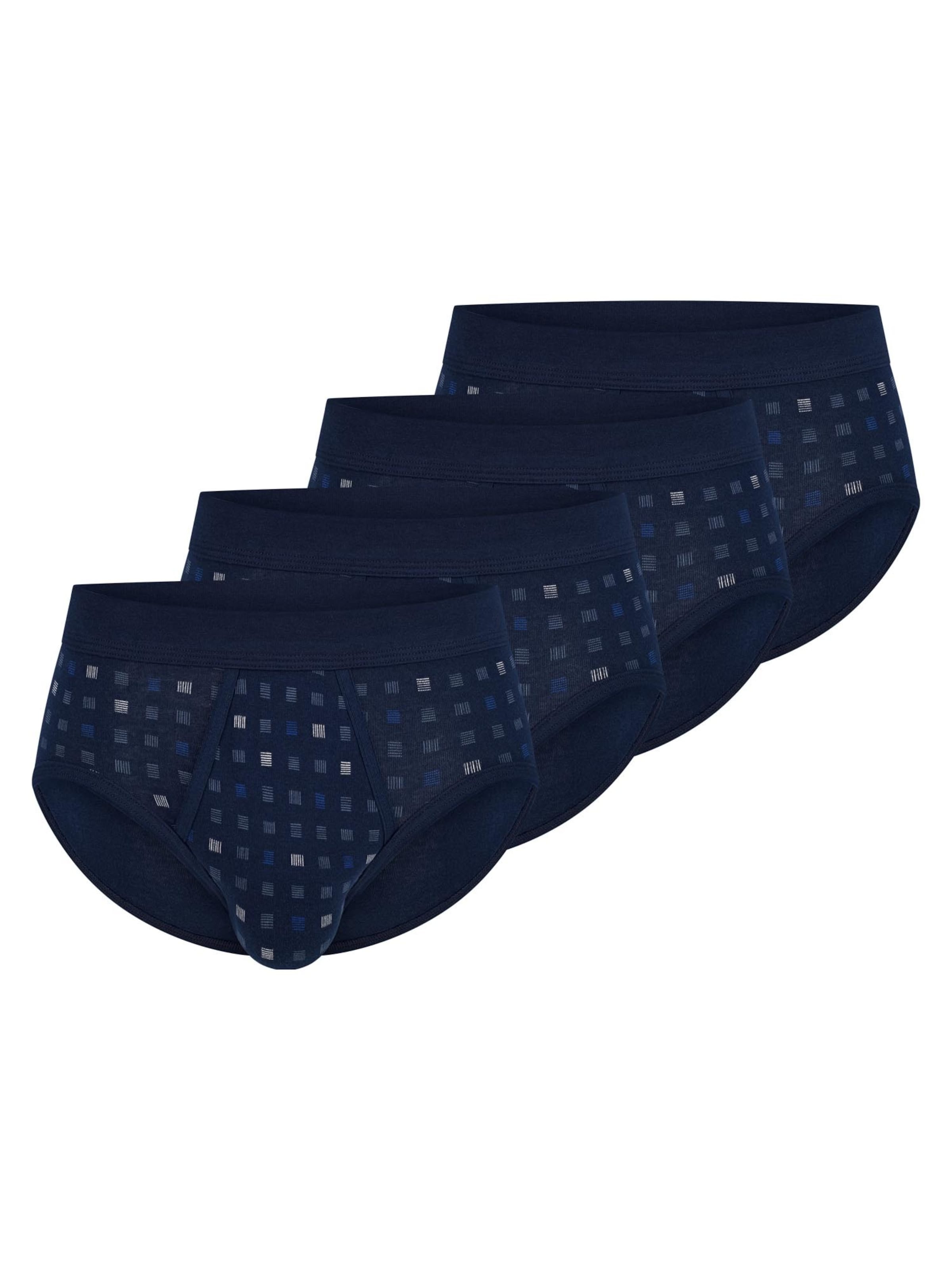 SCHIESSER Slip 'Cotton Essentials Feinripp' in Blue: front